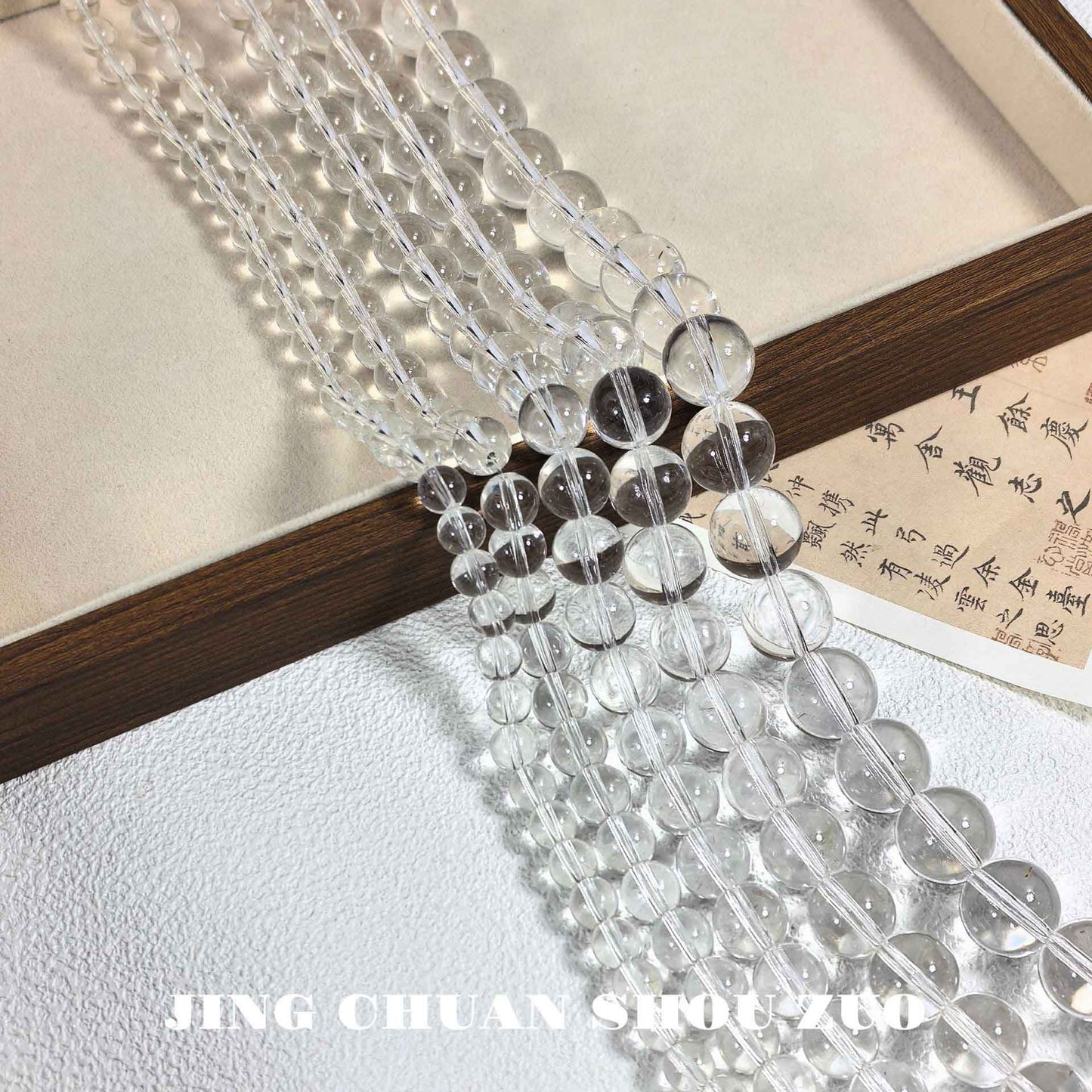 8-14mm Crystal Clear Glass DIY Loose Beads for Bracelets & Necklaces