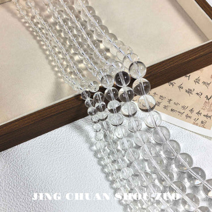 8-14mm Crystal Clear Glass DIY Loose Beads for Bracelets & Necklaces