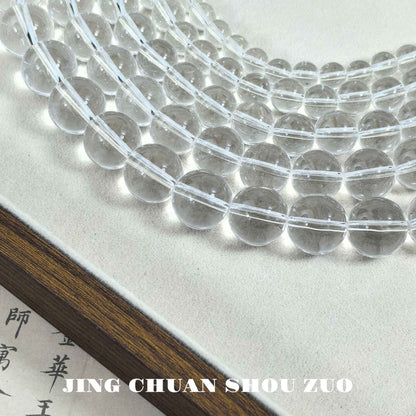 8-14mm Crystal Clear Glass DIY Loose Beads for Bracelets & Necklaces