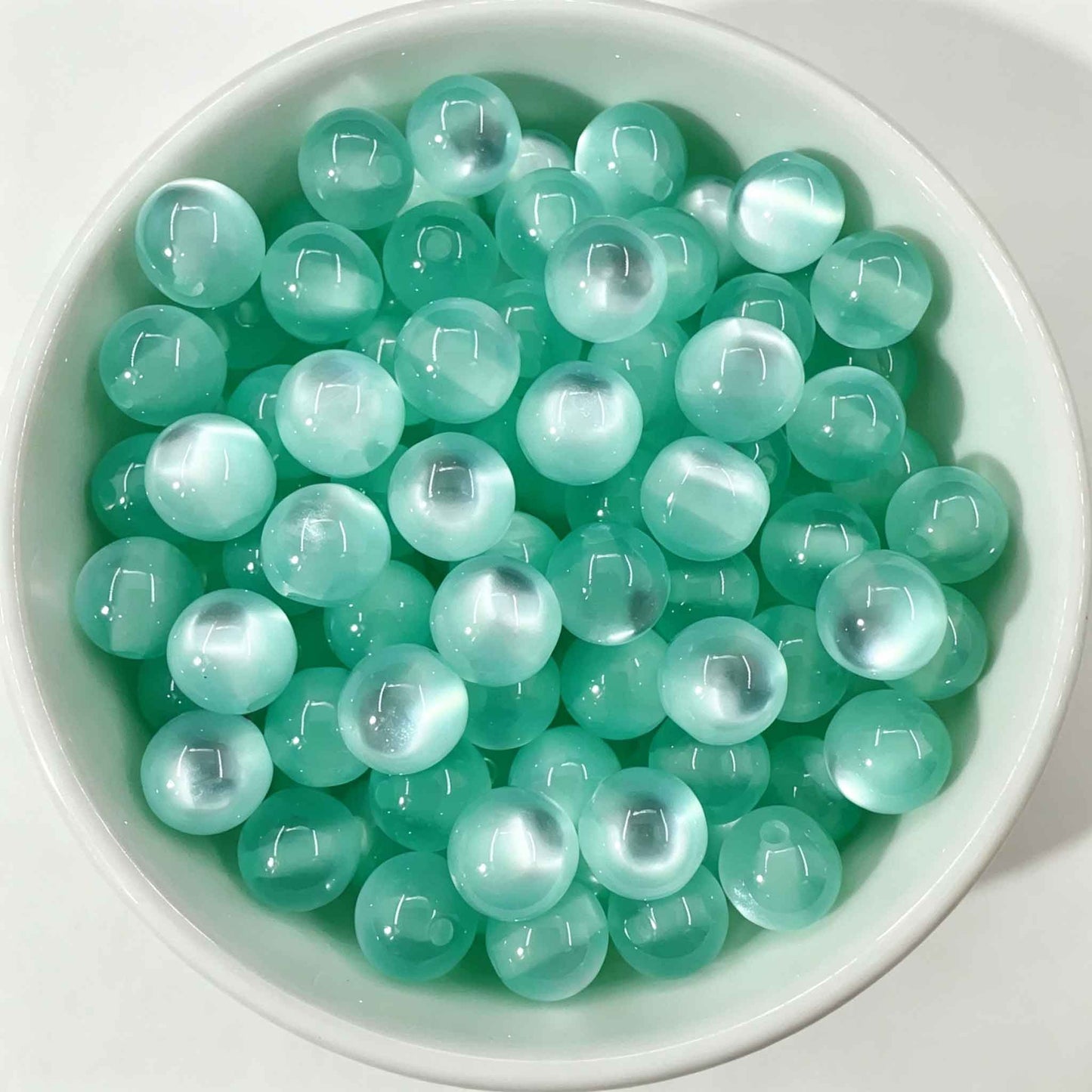 10mm Cat Eye Stone DIY Loose Beads for Bracelets & Necklaces