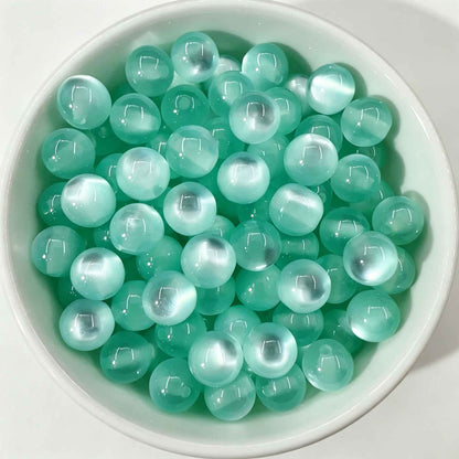 10mm Cat Eye Stone DIY Loose Beads for Bracelets & Necklaces