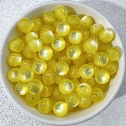 10mm Cat Eye Stone DIY Loose Beads for Bracelets & Necklaces