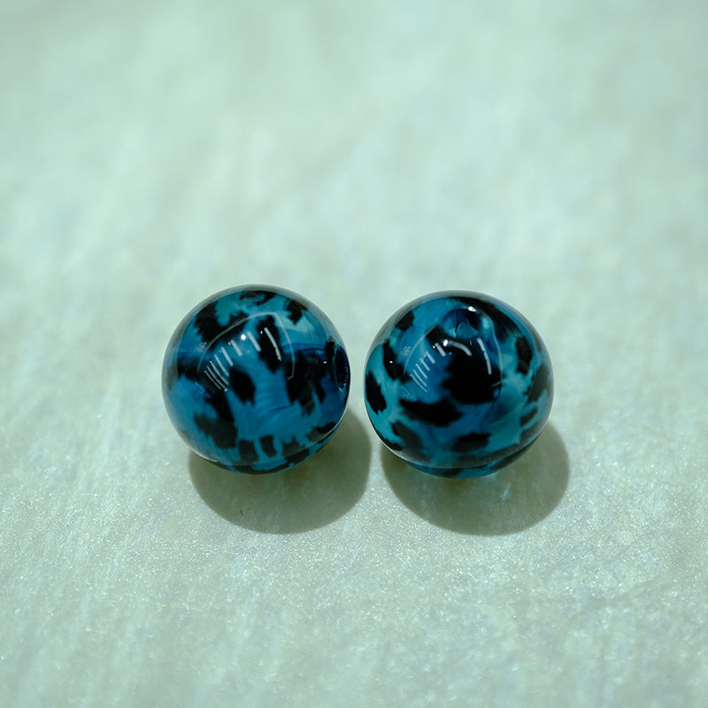 14mm Leopard Print DIY Loose Beads for Bracelets & Necklaces