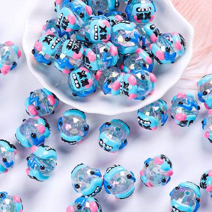 20pcs Mochi Bead Drip Paint DIY Loose Beads