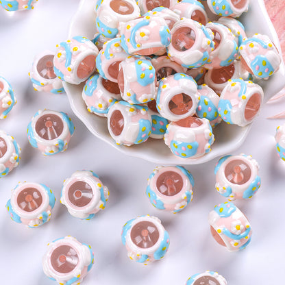 20pcs Mochi Bead Drip Paint DIY Loose Beads