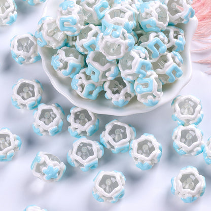 20pcs Mochi Bead Drip Paint DIY Loose Beads