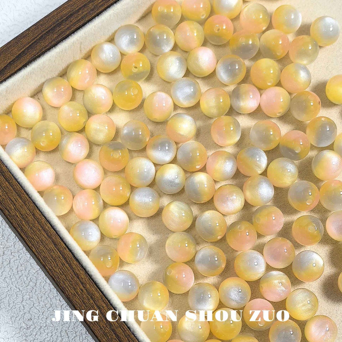 10mm Van Gogh Starry Night Cat Eye DIY Loose Beads