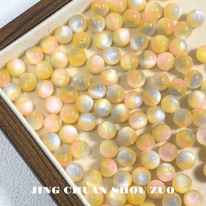 10mm Van Gogh Starry Night Cat Eye DIY Loose Beads