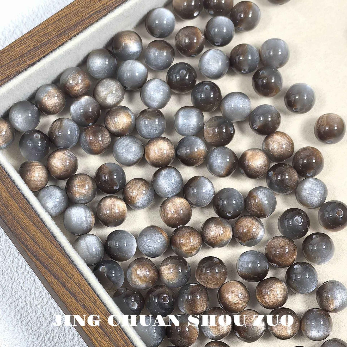 10mm Van Gogh Starry Night Cat Eye DIY Loose Beads